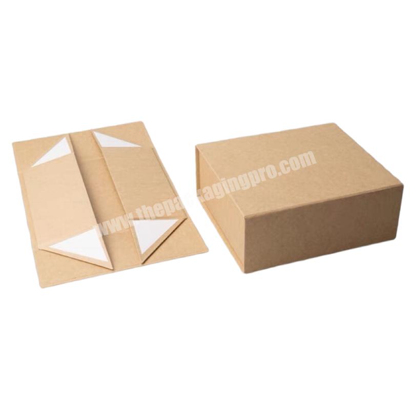 Recycled Wholesale Kraft Paper Folding Cosmetic Skincare Gift Box