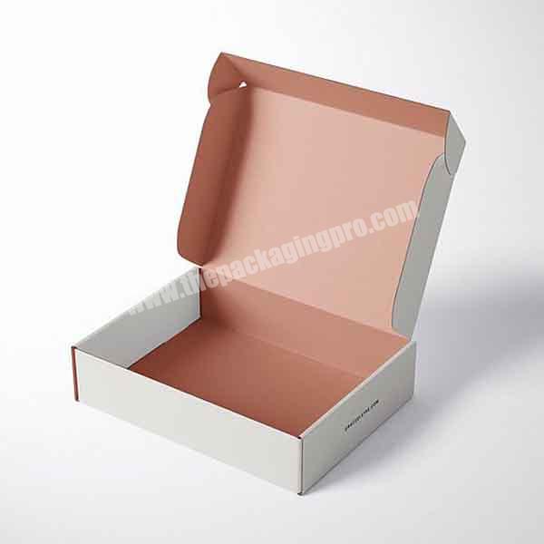 Recycled custom garment product wholesale color corrugated cardboard gift packing mailing box for clothes
