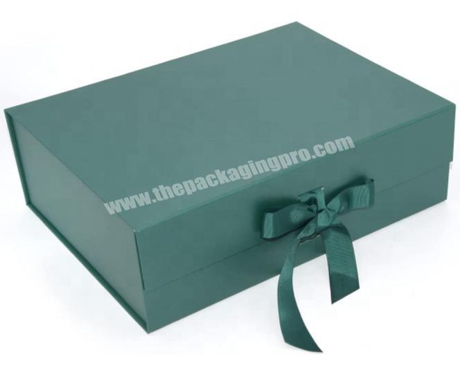 Red Wine glass green Gift Boxes with Lids and Ribbons collapsible ,for Thanksgiving Halloween Holiday