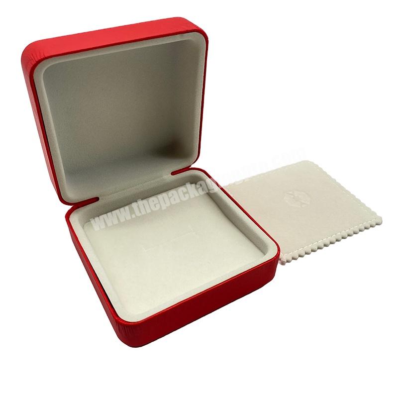 Red vintage velvet Wrap Box Custom logo Jewelry Proposal Ring Gift box