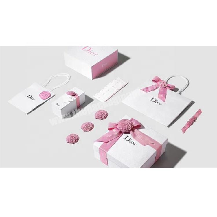 Rigid Hard Cardboard Gift Box Jewelry Packaging Box Custom Gift Box Wholesale Fancy Luxury White Paper 2 Pieces Customized
