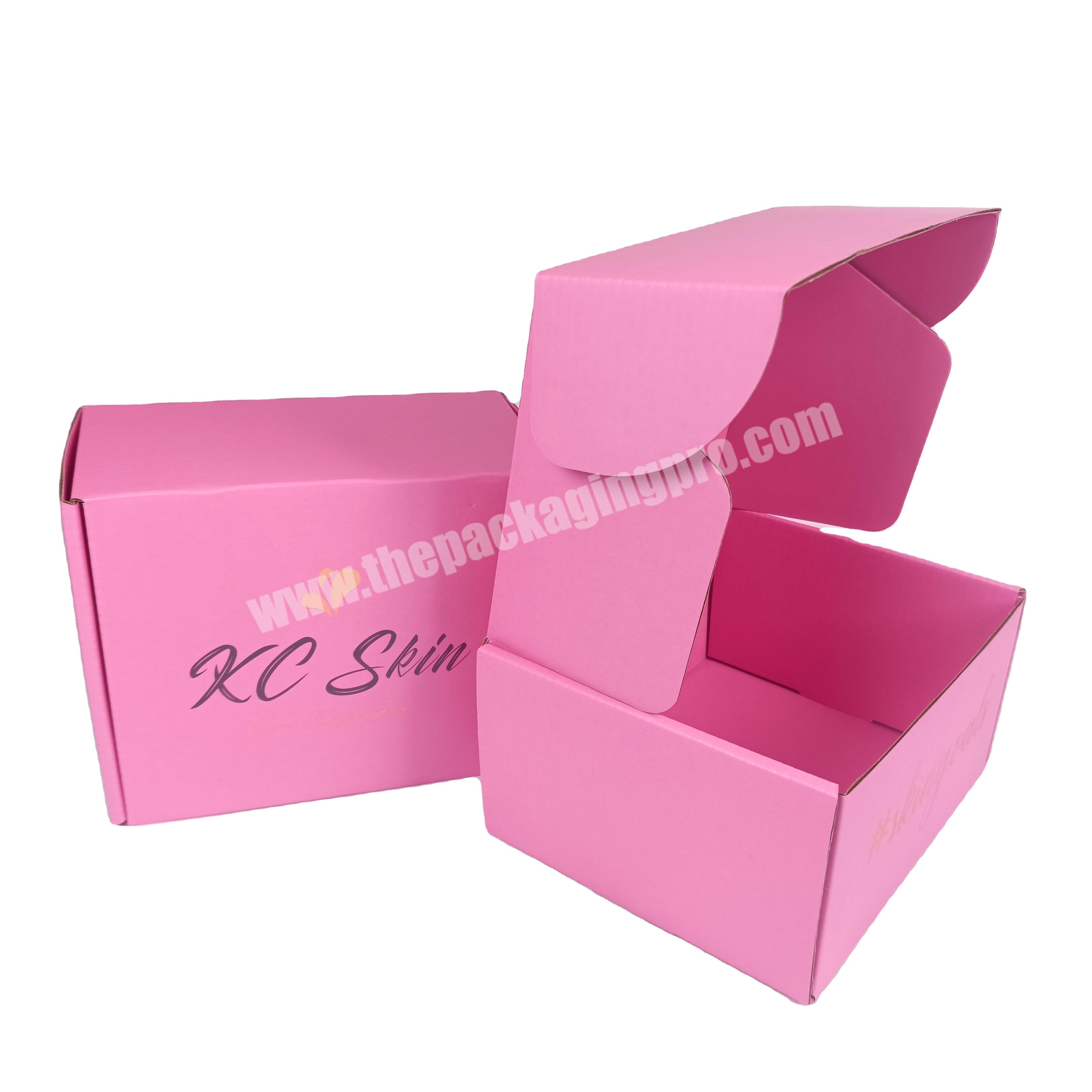 SENCAI  Free Sample Design Custom Pink Color Cosmetic Sunscreen Cream Packaging Paper Box With Gold Foil