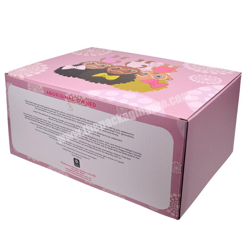 SENCAI Best Selling Customized Logo Printed Corrugated Paper Box Shipping Box  For Dolls Packaging