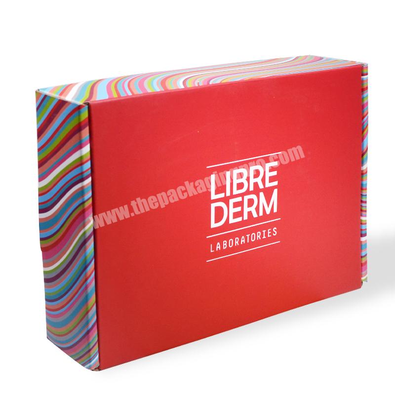 SENCAI Free Design Red Color Corrugated Gift Box Shipping Box With Custom Logo