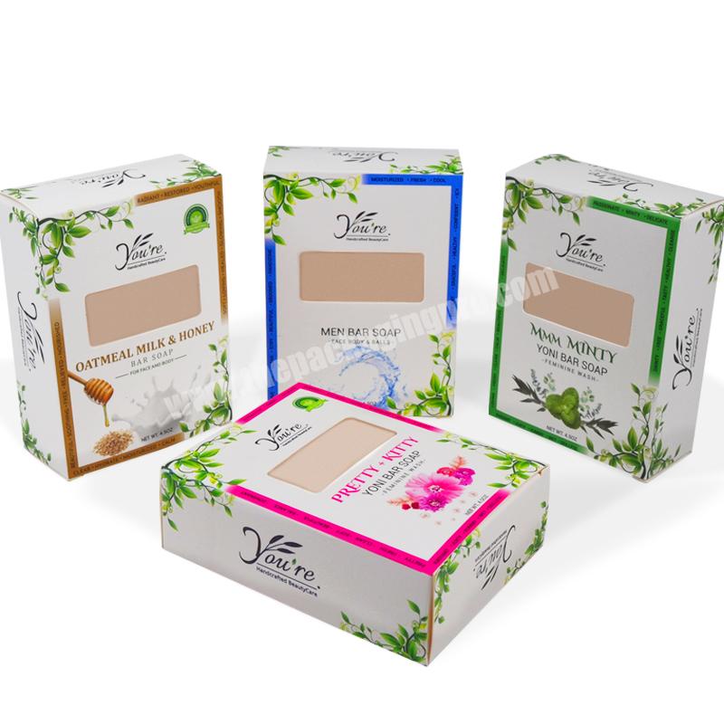SENCAI New Arrival Customized Logo Design Art Paper Box For Soap Packaging