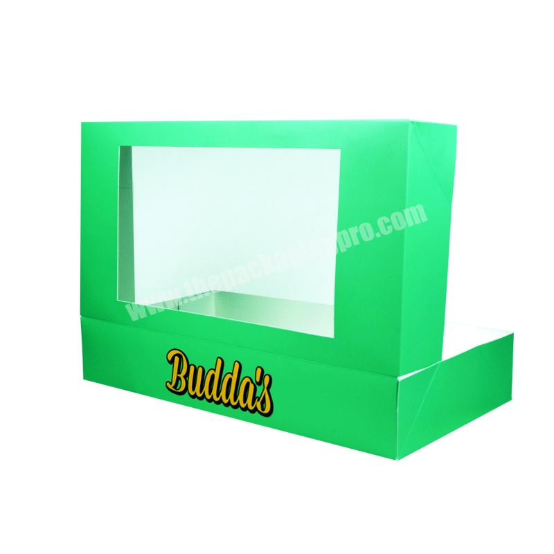 SENCAI Wholesale Cheap Food Packaging Cupcake Boxes With PVC Window