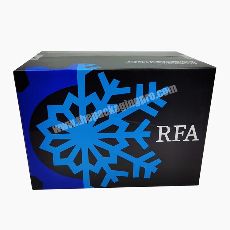 SENCAI Wholesale Customized Gift Packaging Corrugated Black Color Shipping Carton