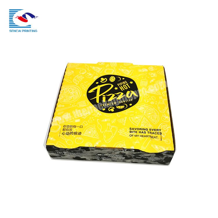SENCAI Wholesale Customized Logo Paper Corrugated  Shipping Box Pizza Box