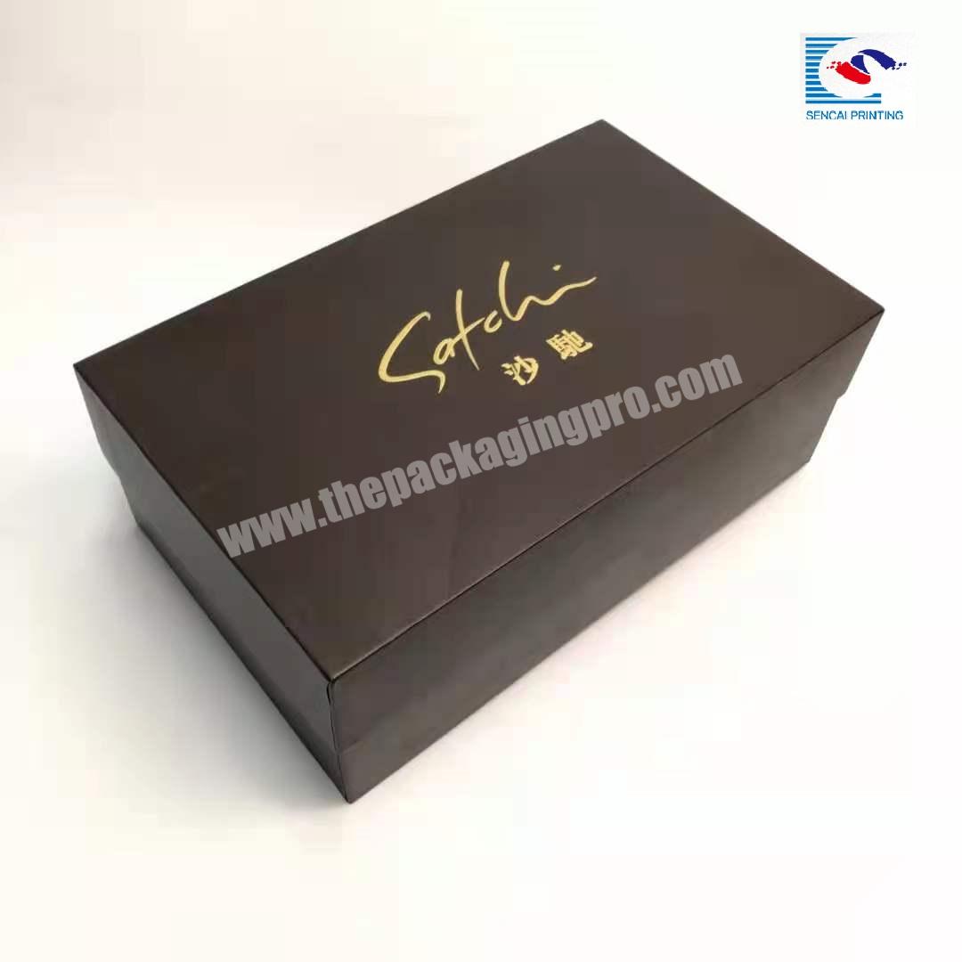 SENCAI wholesale customized logo rigid paper boxes for shoes packaging