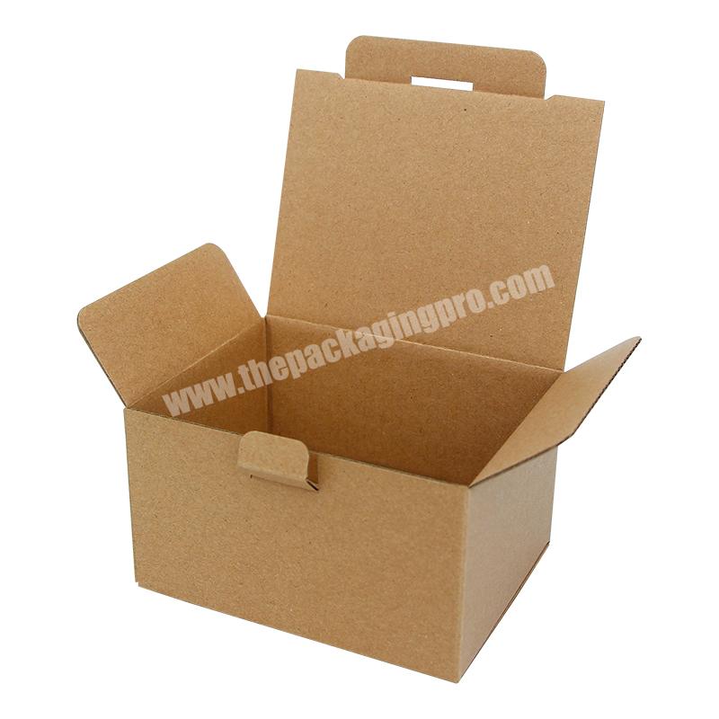 Shenzhen factory directly widely use kraft paper packaging box carton mailing delivery kraft paper box with simple custom logo
