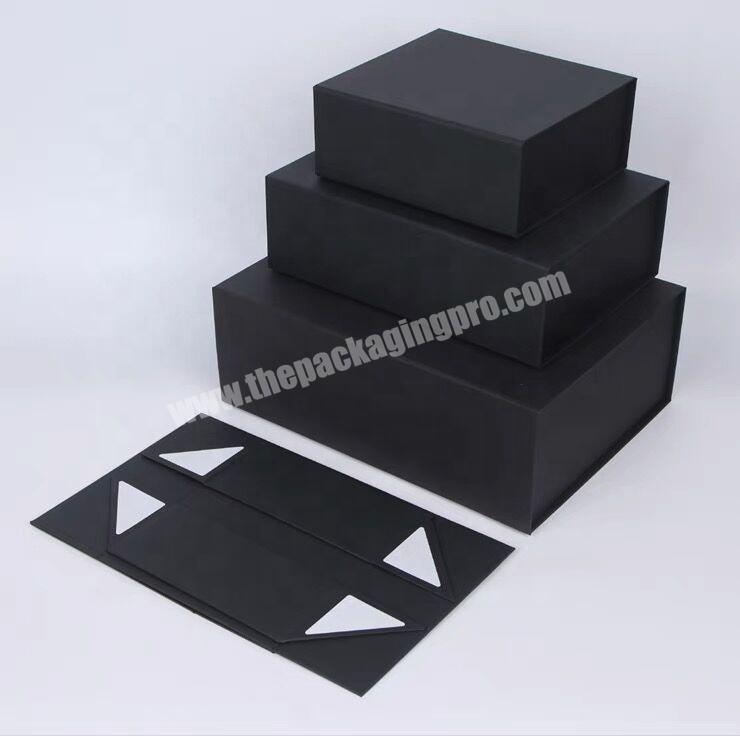 Small order stock foldable magnet closure gift boxes for shoes