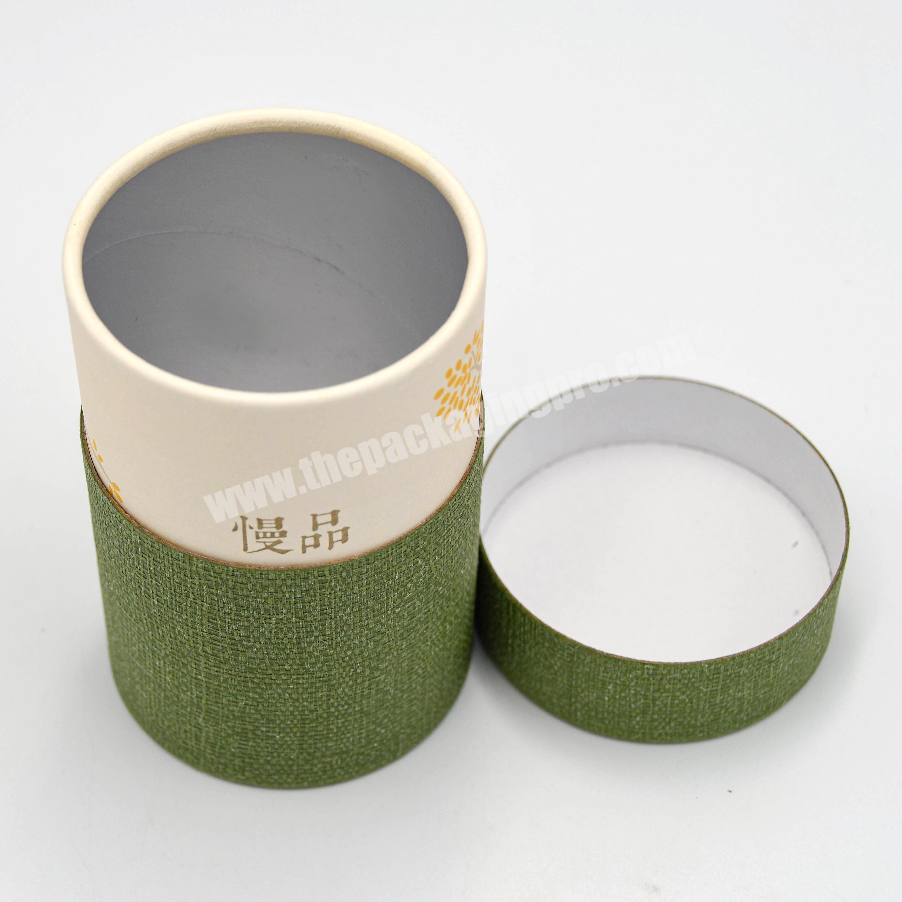 Stock Cylinder Cardboard Powder Container Tea Coffee Paper Tube For Food Grade Paper Packaging