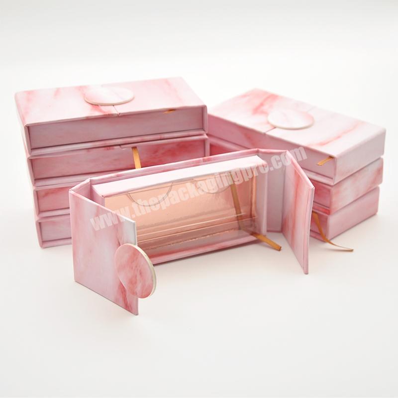 Supplier New Arrival Fo Simple Elegant Folding Paper Custom Private Label Logo Eyelashes Box