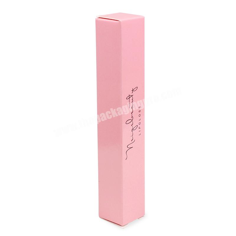 Top-ranking Hot selling Customized Logo Unique Design Pink Lipstick Packaging Art Paper Packaging Box
