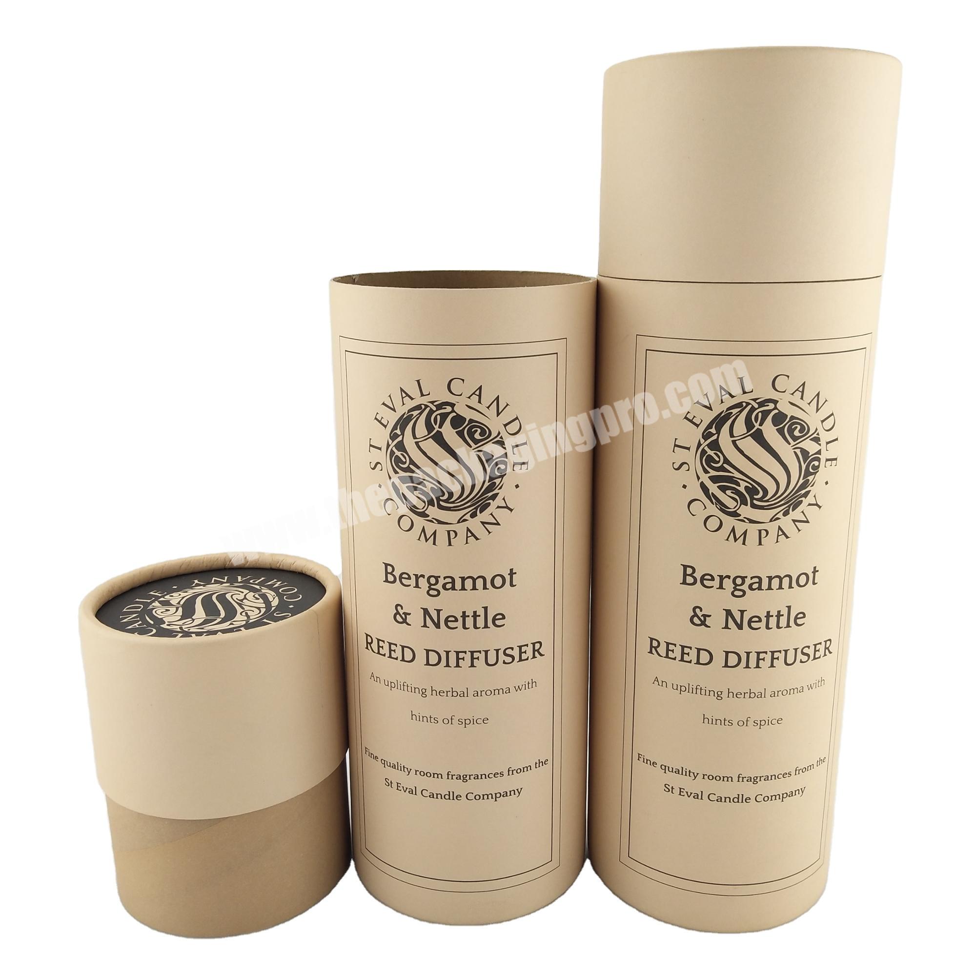 WFKD Custom Printed Kraft Paper Tube Packaging Box Biodegradable Cosmetic Large Round clothes tube package For T Shirt