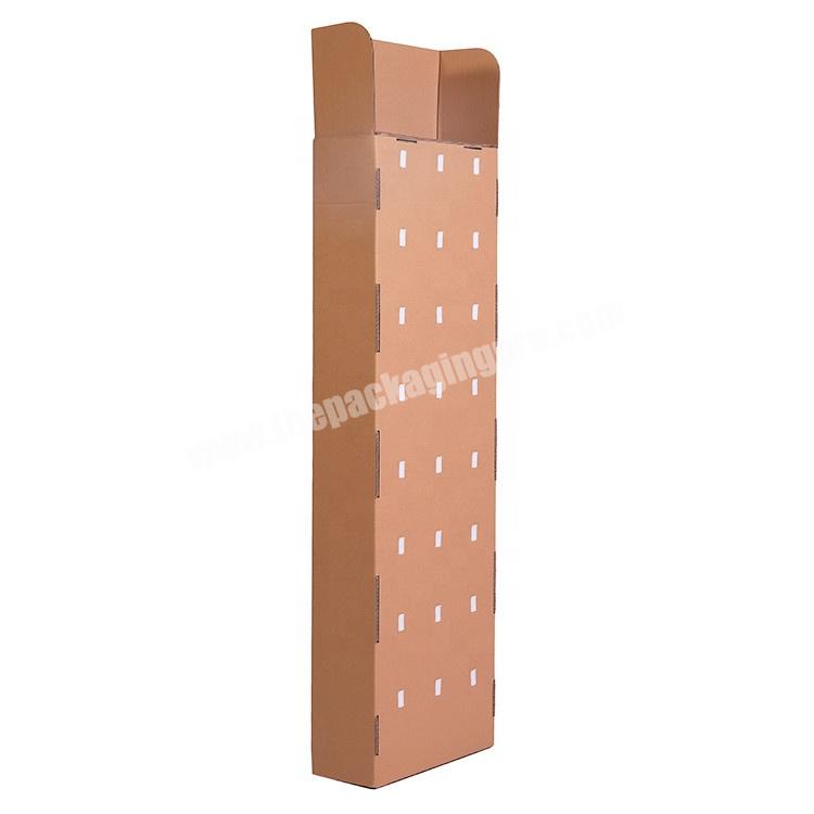 Wall Hanging Chips Shelf Ready Packaging Box Hook pop Paper Merchandise  Hangingtags Cardboard Counter Corrugated Display