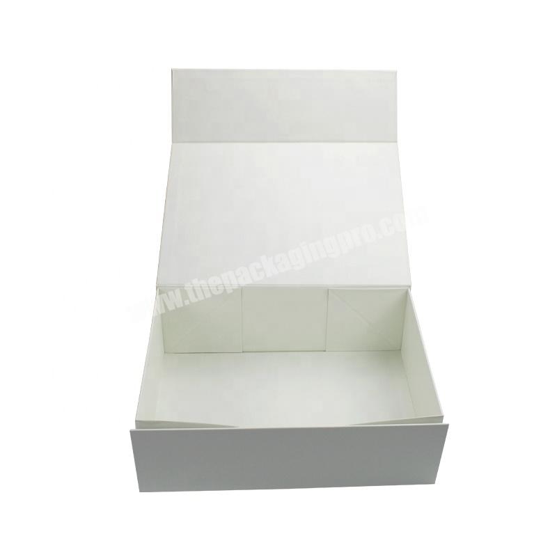 Wholesale  Simple Elegant Luxury Foldable Magnetic Closure Flat Pack Big Christmas Gift Box Magnet Fold Paper Proposal Box