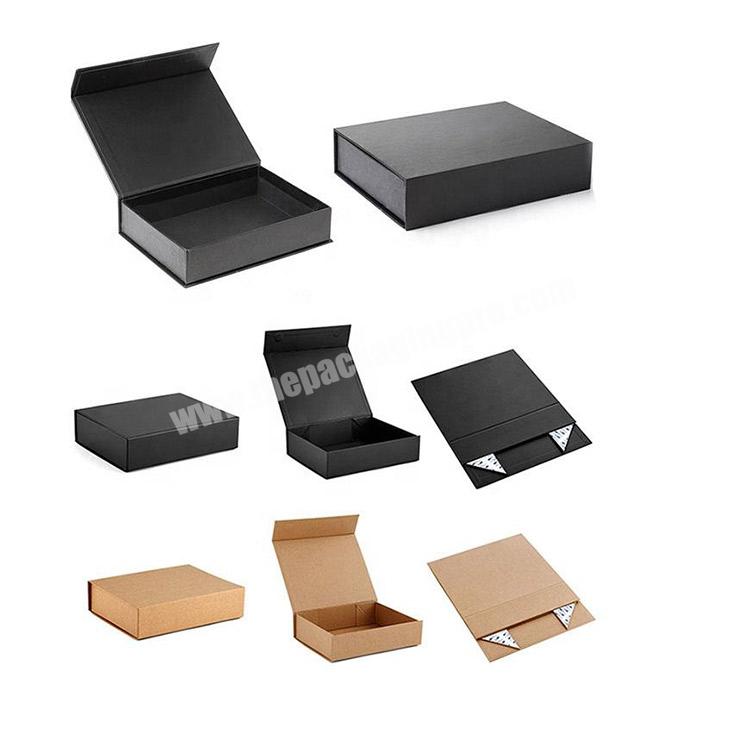 Wholesale Black Shoes Gift Magnetic Boxes Packaging Luxury Custom Logo Large Small Cardboard Rigid Paper Folding Magnetic Box