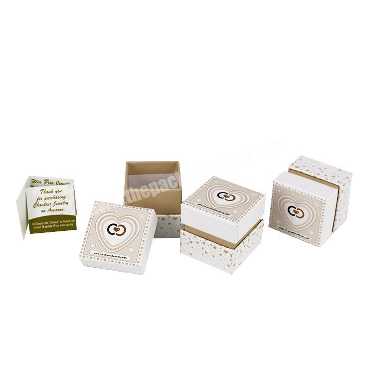 Wholesale Cheap Small Cute Earring Necklace Jewelry Ring Gift Box Packaging Custom LOGO