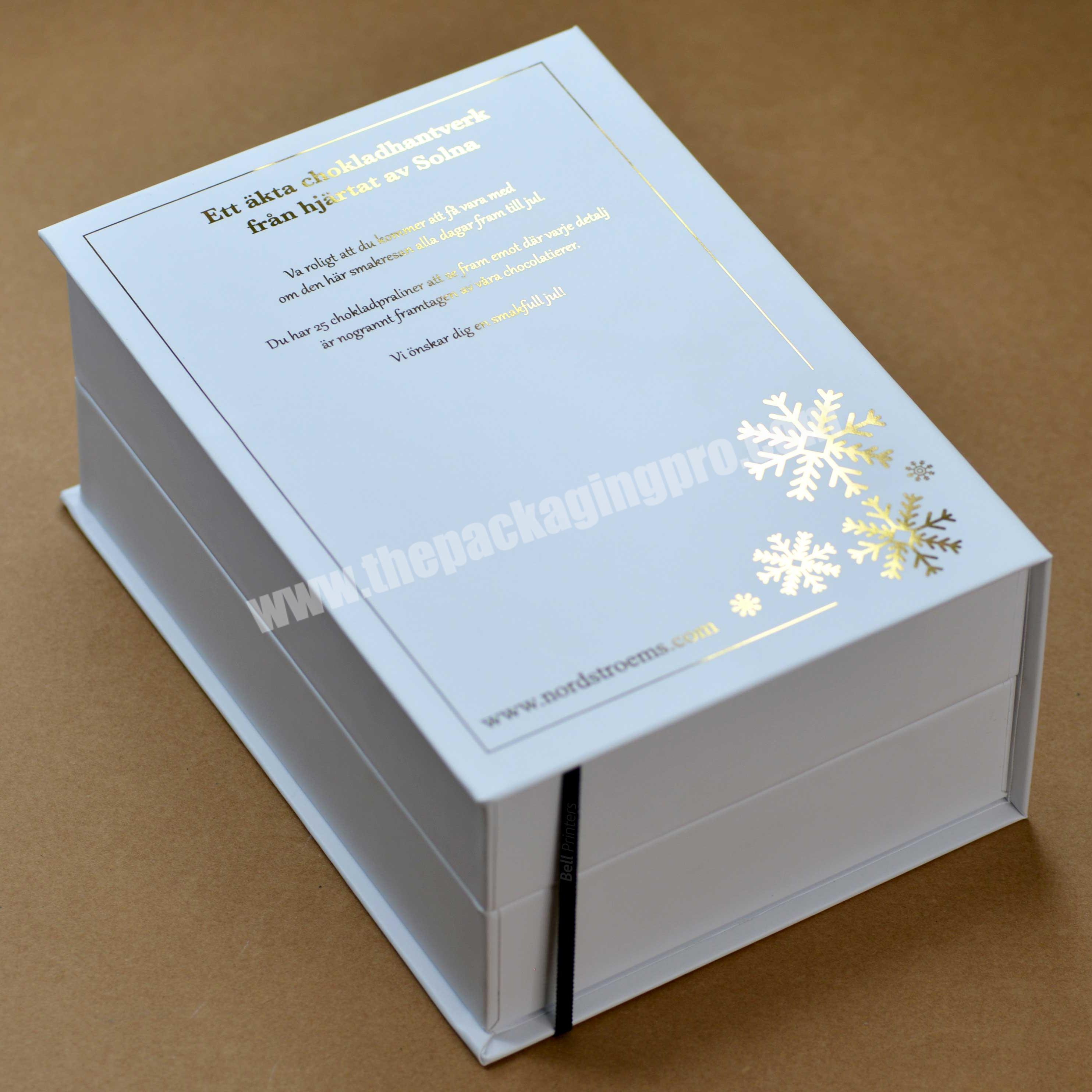 Wholesale Chocolate Box Rigid Paper Packaging Box Advent Calendar with Custom Logo