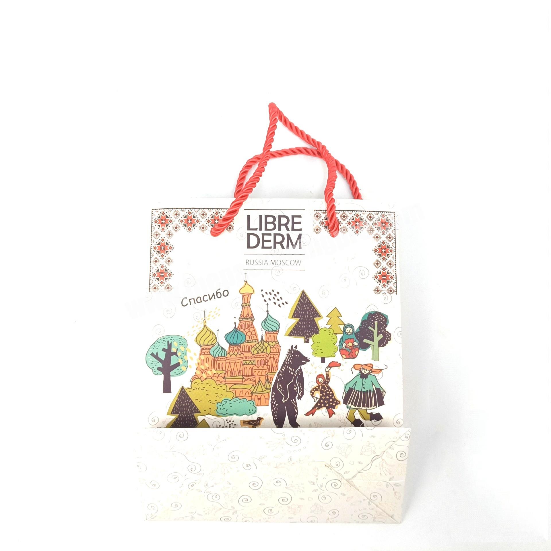 Wholesale Custom Christmas Gift Shopping Art Paper Bag