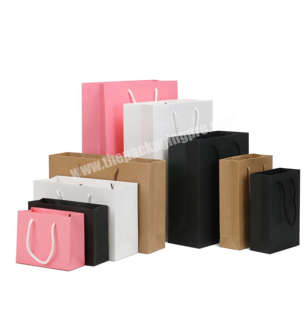 Wholesale Custom Eco-friendly Kraft Paper Bag Biodegradable Shopping Paper Bag For Clothes Garments Packing