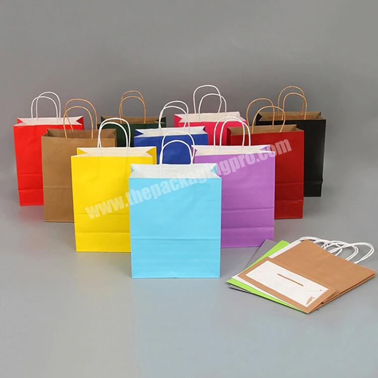 Wholesale Custom Logo Black Kraft Bolsas Paper Shopping Gift Carry Bag With Logo For Clothing