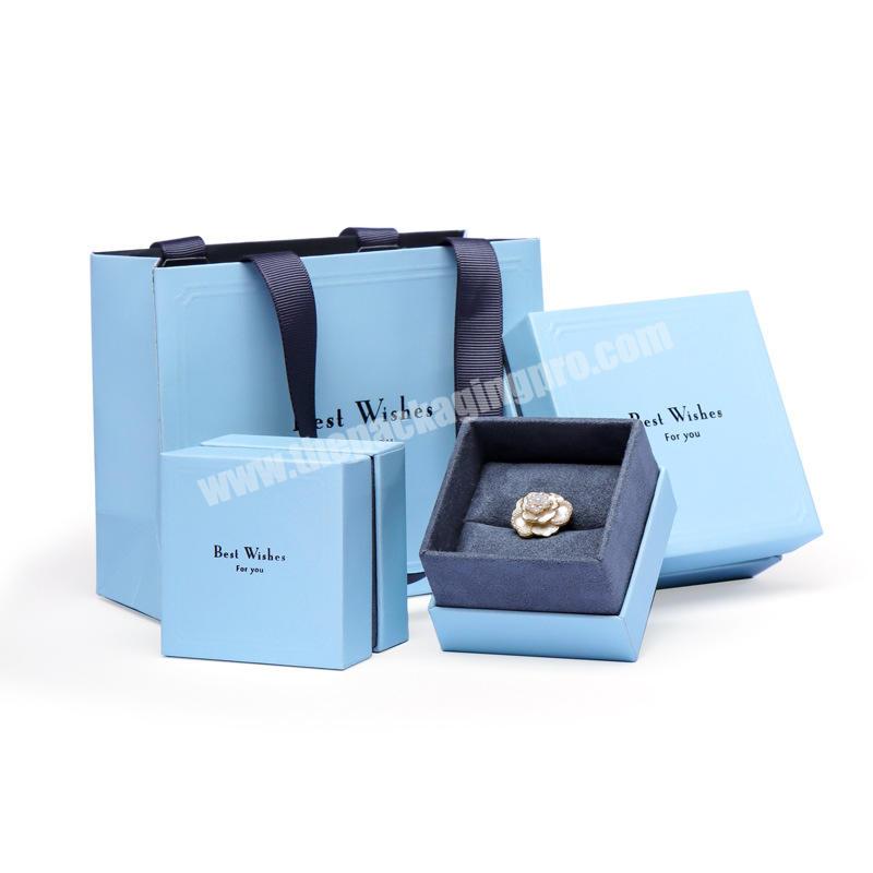 Wholesale Custom Logo Cardboard Jewellery Gift Box Jewelry Packaging Pouch and Box Luxury