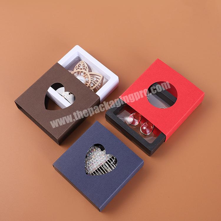 Wholesale Custom Logo High Grade Drawer Box Paper Sleeve Packaging For 3D Floating Frame Jewelry Display Box