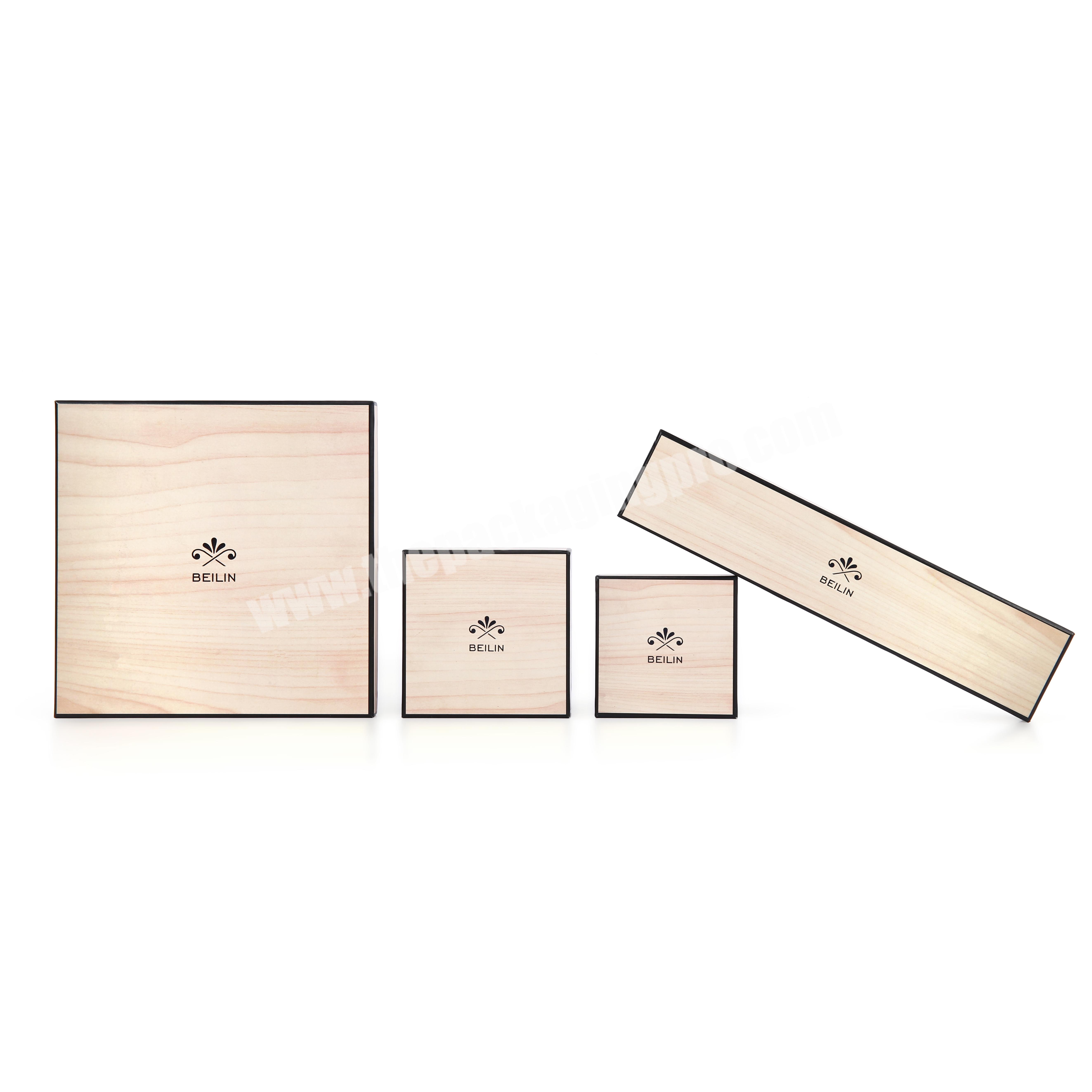 Wholesale Custom Logo Lid and Base Paper Cardboard Packing Women's Gift Set Jewelry Box