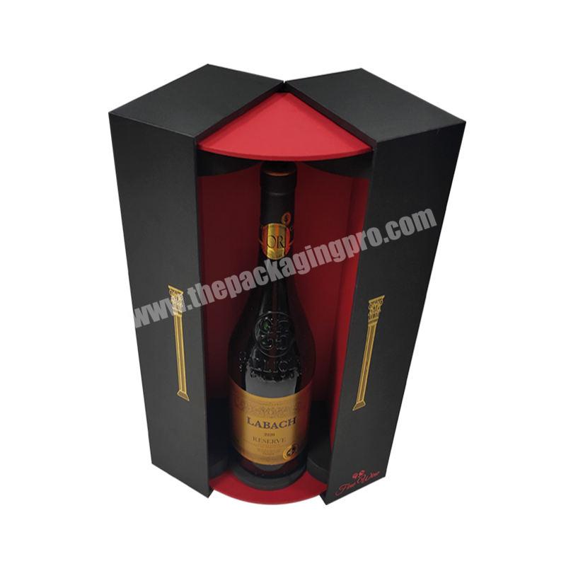 Wholesale Custom Logo Luxury Paper Wine Bottle Box Packaging for Single Wine Bottle