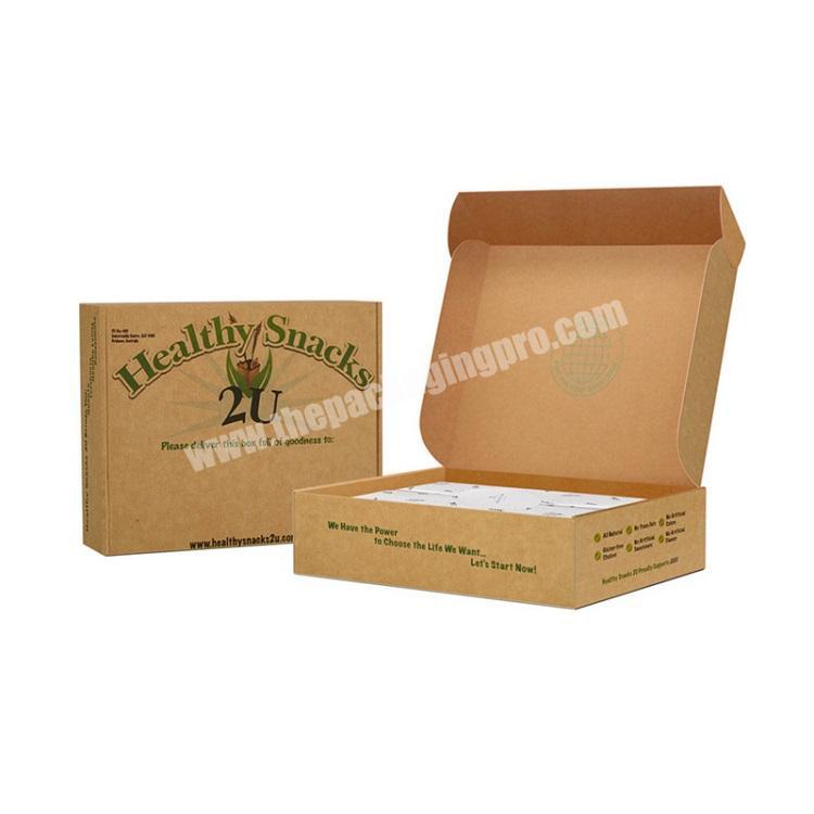 Wholesale Custom Logo Mailer Cardboard Corrugated  Gift Box for Small Business Kraft Paper