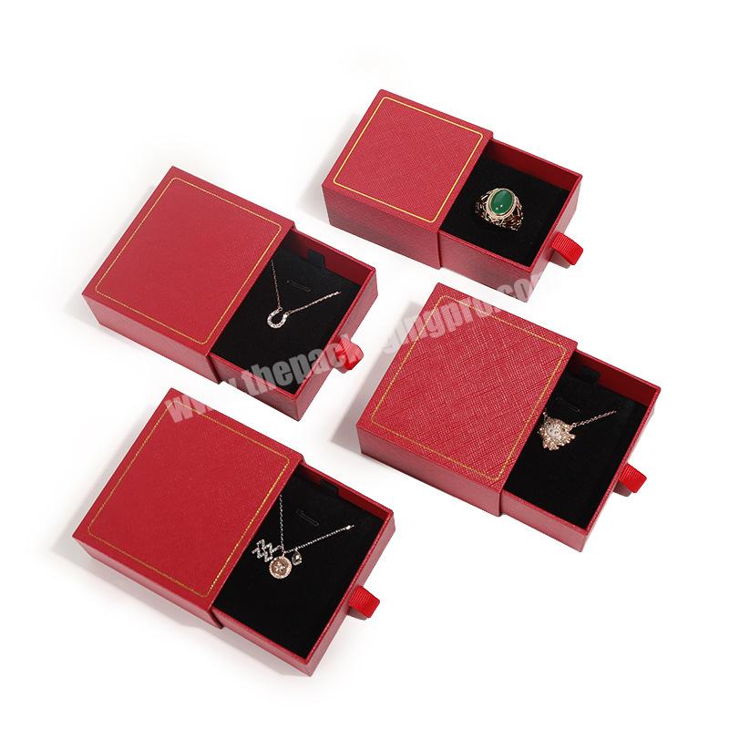 Wholesale Custom Logo Organizer Drawer Personalized Bracelet Pendant Travel Gift Packaging Jewelry Box