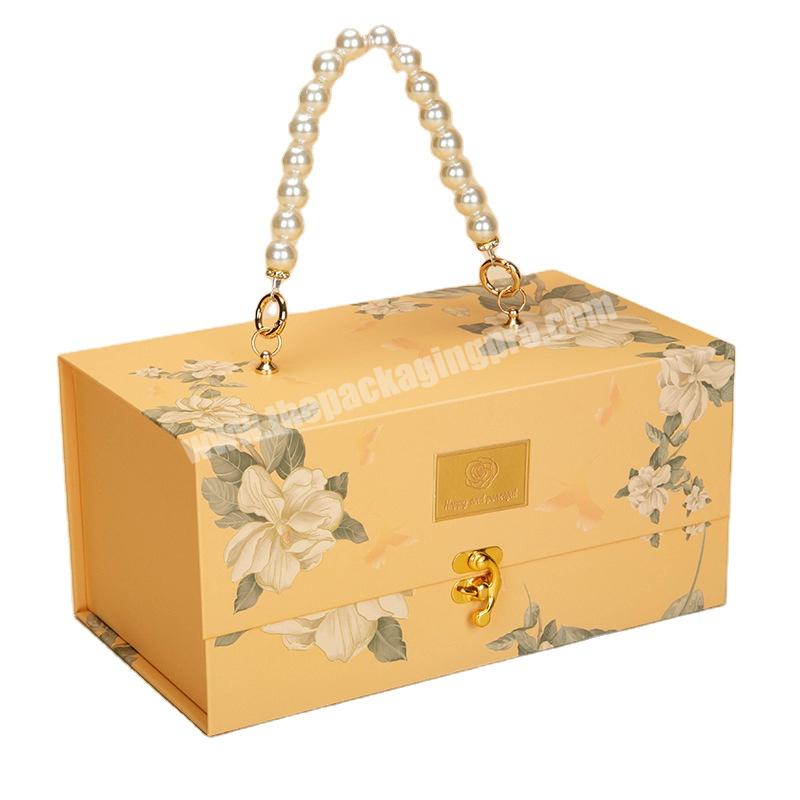 Wholesale Custom Logo Organizer Pearl Luxury Empty cardboard Packaging Christmas Gift Paper Box