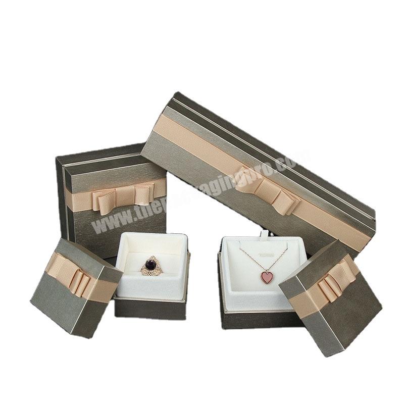 Wholesale Custom Logo Organizer Personalized Bracelet Pendant Travel Gift Packaging Paper Jewelry Box