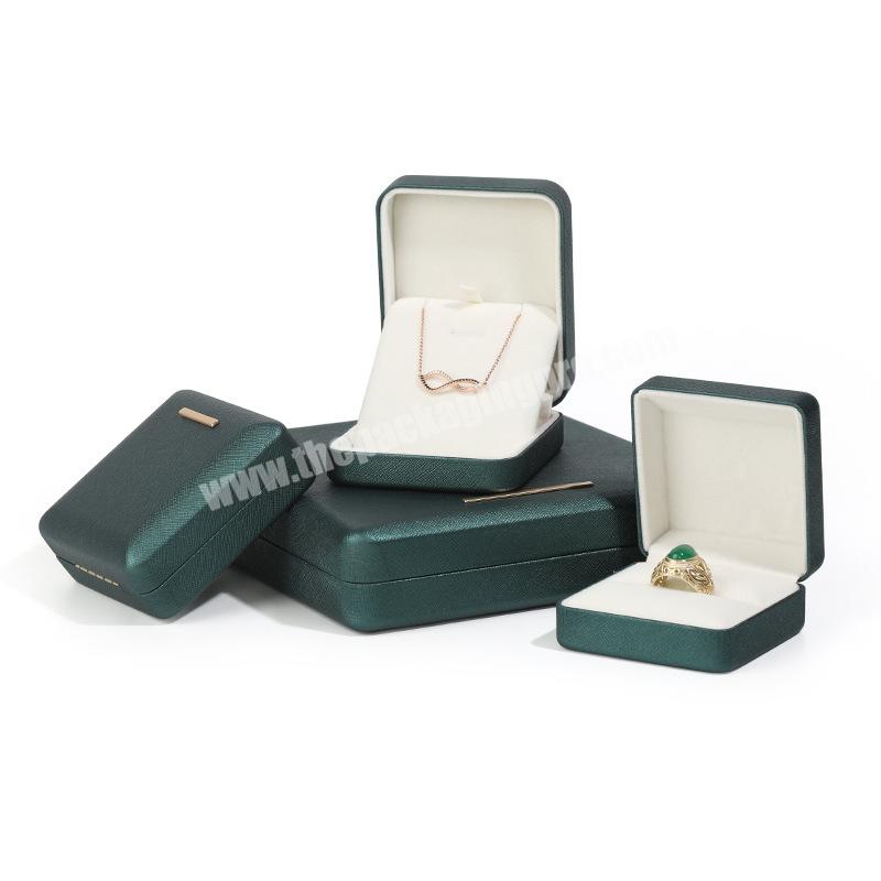 Wholesale Custom Logo Organizer Ring Bracelet Travel Luxury Gift Packaging PU Leather Jewelry Set Box