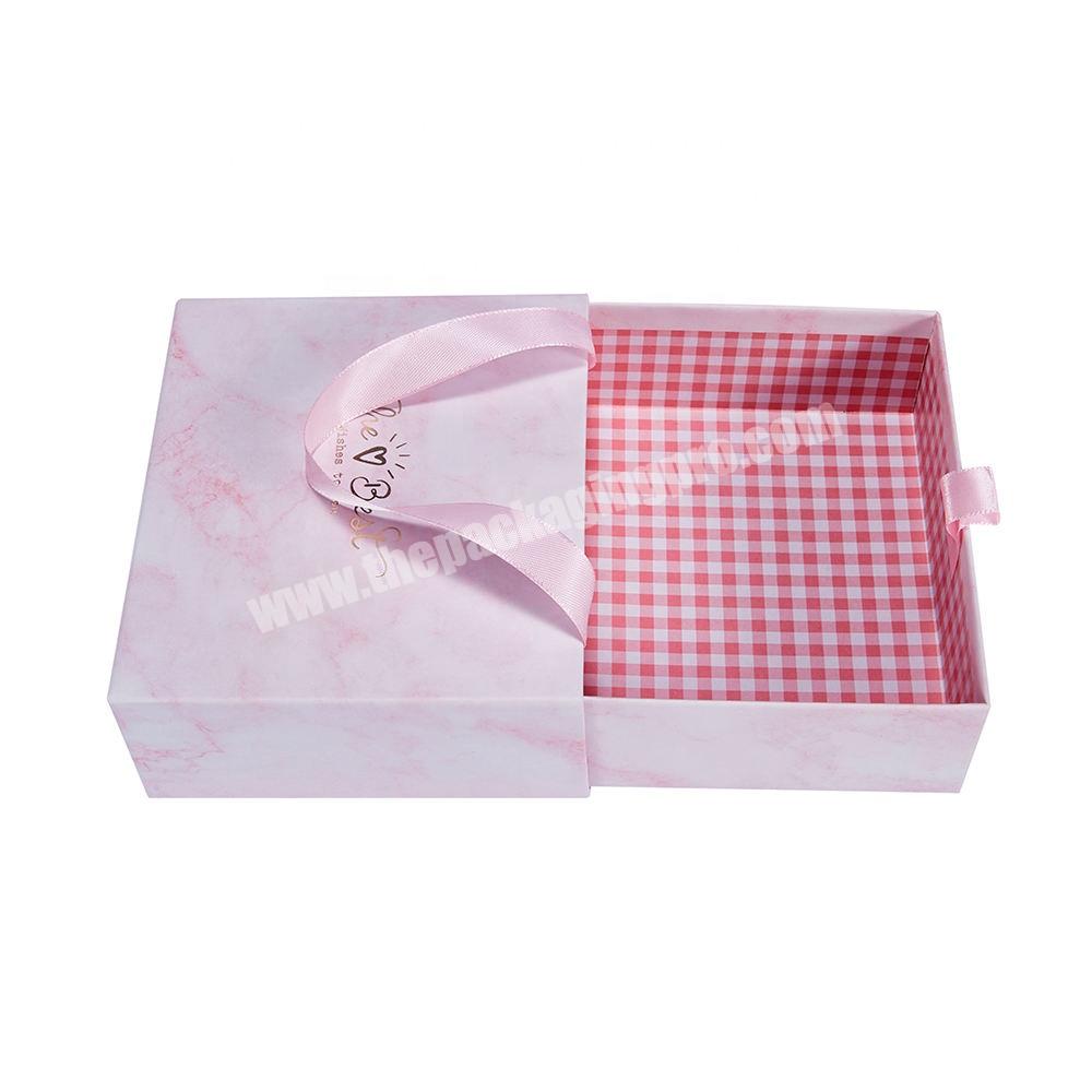 Wholesale Custom Logo Packing Clothing Shopping Cosmetics Lip Gloss Set Pink Paper Gift Boxes