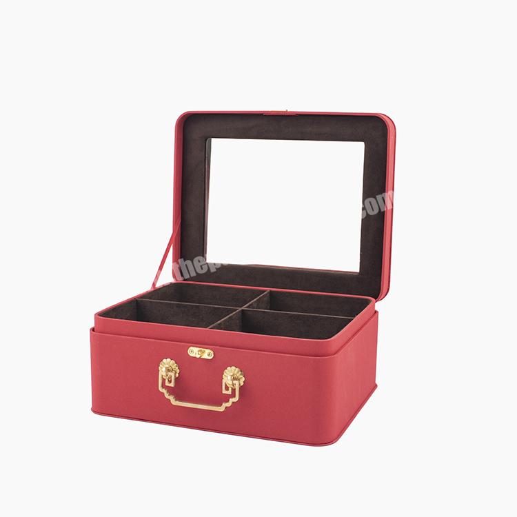 Wholesale Custom Logo Personalized Magnetic Folding Vintage Luxury Gift Organizer Jewelry Storage Box