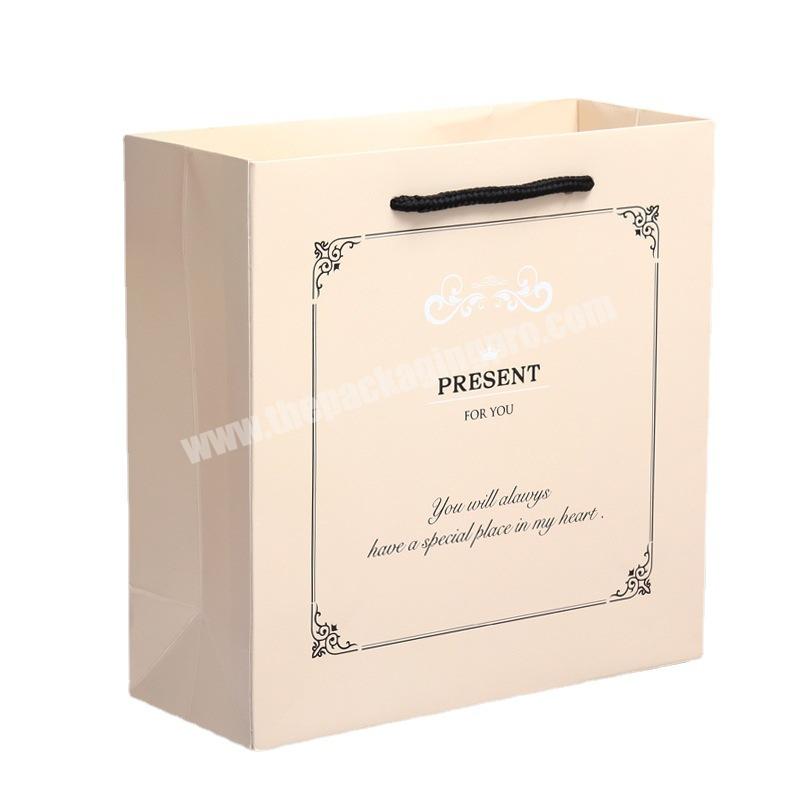 Wholesale Custom Logo Recycled Drawstring Luxury Custom Packing Paper Mothers Day Gift Bags