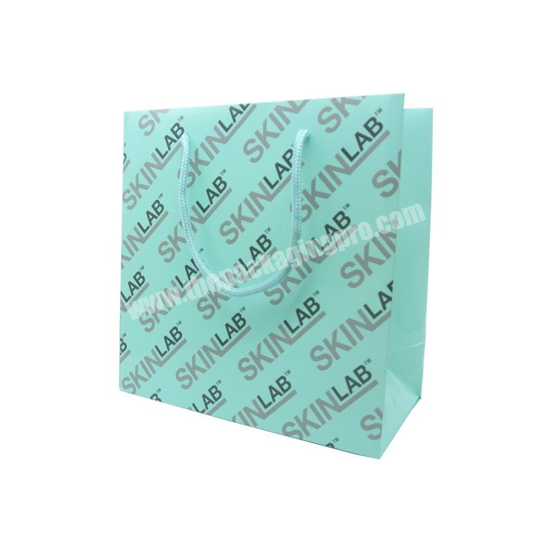 Wholesale Custom Luxury Ribbon Handle Boutique Shopping Packaging Customized Printed Euro Paper Gift Bags With Logo