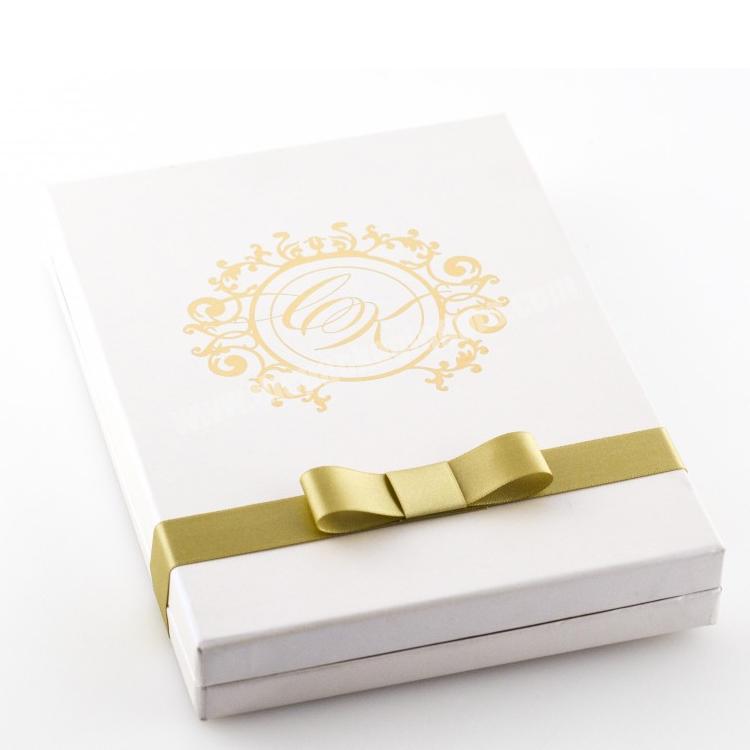 Wholesale Custom Printed Luxury Elegant Rigid Wedding Invite Boxed Paper Wedding Invitation Gift Packaging Box