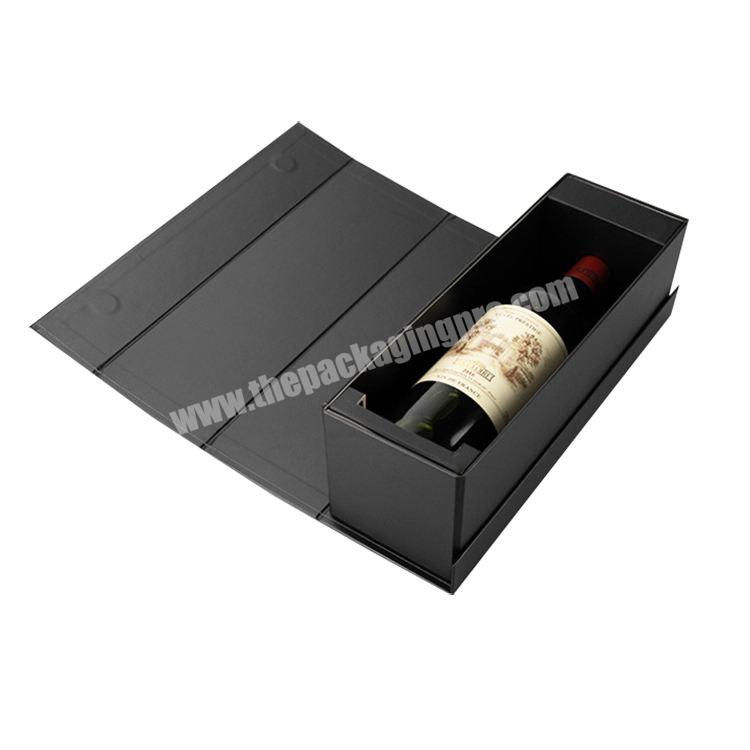 Wholesale Custom Your Own Logo Red Wine Bottle Cardboard Gift Paper Packaging Box