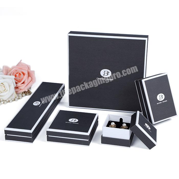 Wholesale Custom high quality Elegant Paper packaging Jewelry Earring Necklace Box