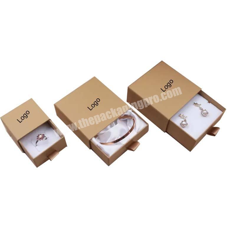 Wholesale Custom logo Cheap Printed Small Paper Box for Necklace Package Jewelry