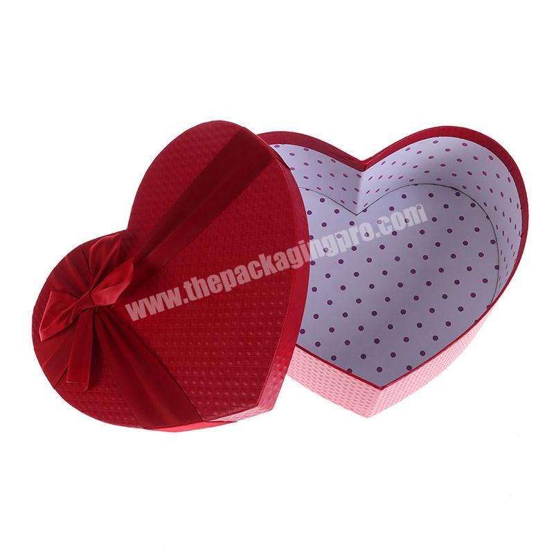 Wholesale Custom logo New Design Heart-shaped Gift Boxes for Flowers and Chocolates