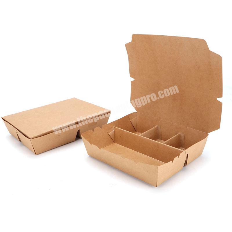 Wholesale Custom logo Packing Cardboard Paper Box Paper Meal Box Biodegradable Paper Box