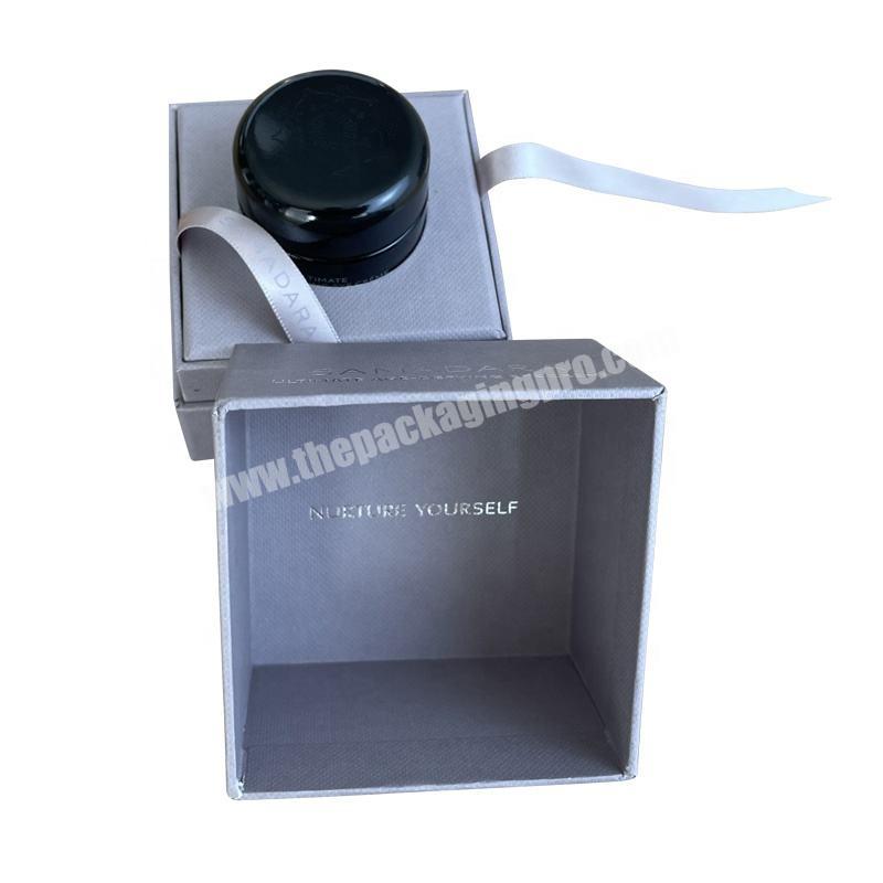 Wholesale Custom logo Paper Packing Luxury Custom Candle Jar with Lid and Gift Box