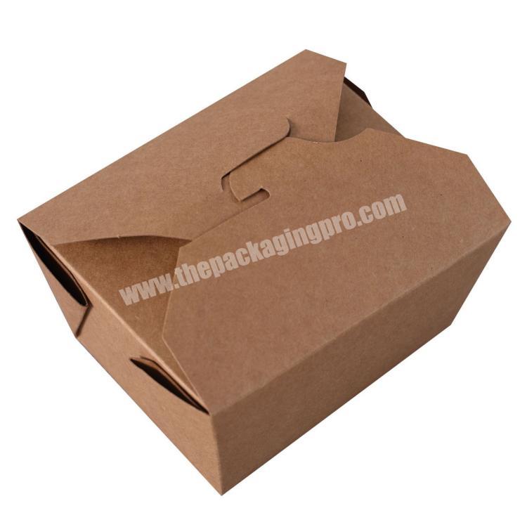 Wholesale Custom logo Recycled Kraft Paper Box Packaging for Food Takeaway