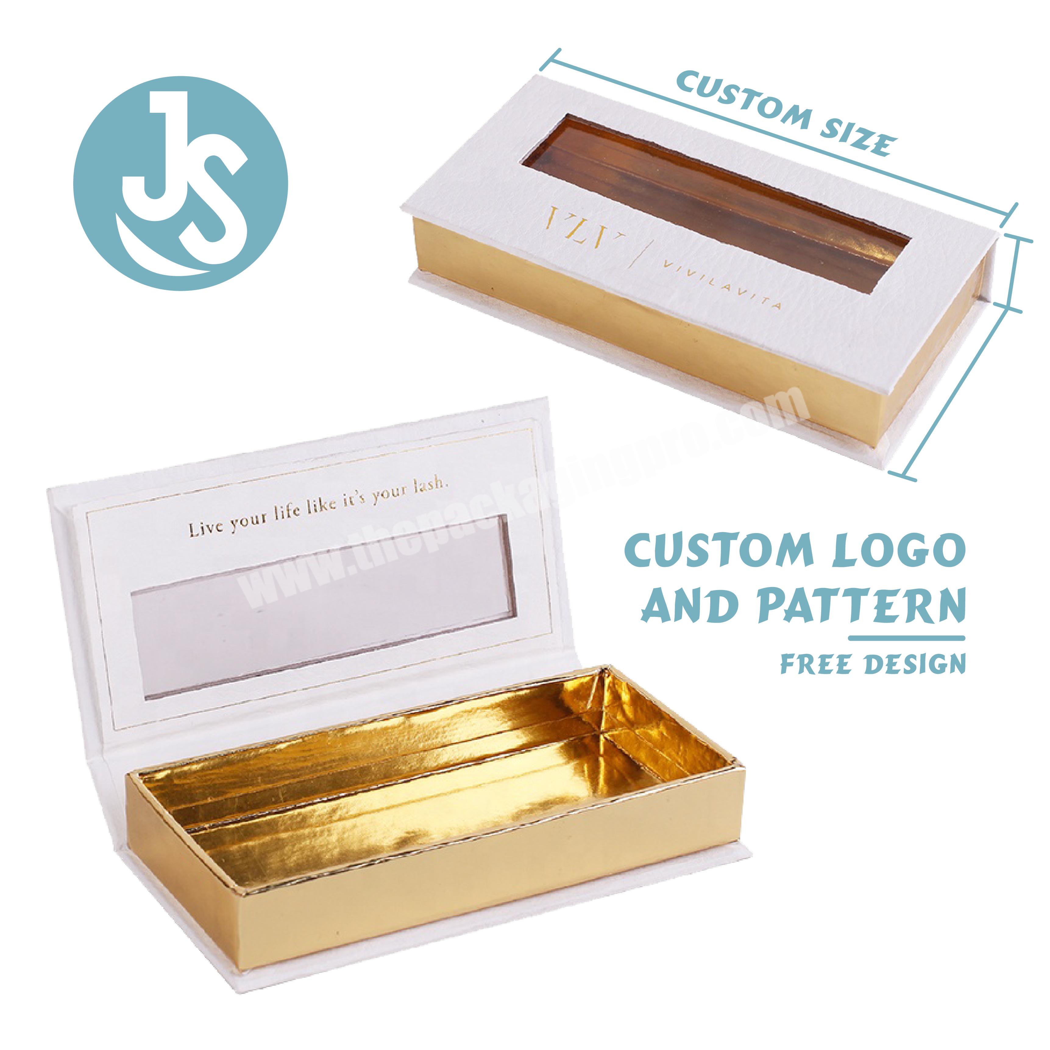 Wholesale Customized Magnetic Logo Printed Elegant Lash Box Fashion Gift Cardboard Paper Eyelash Paper Packaging Gift Box Magnet