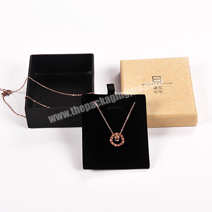 Wholesale Factory Custom High Quality Gfit Box Jewelry packing Engagement Paper Necklace Box